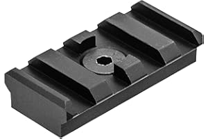 UTG PRO 4-Slot Picatinny Rail Section, Black