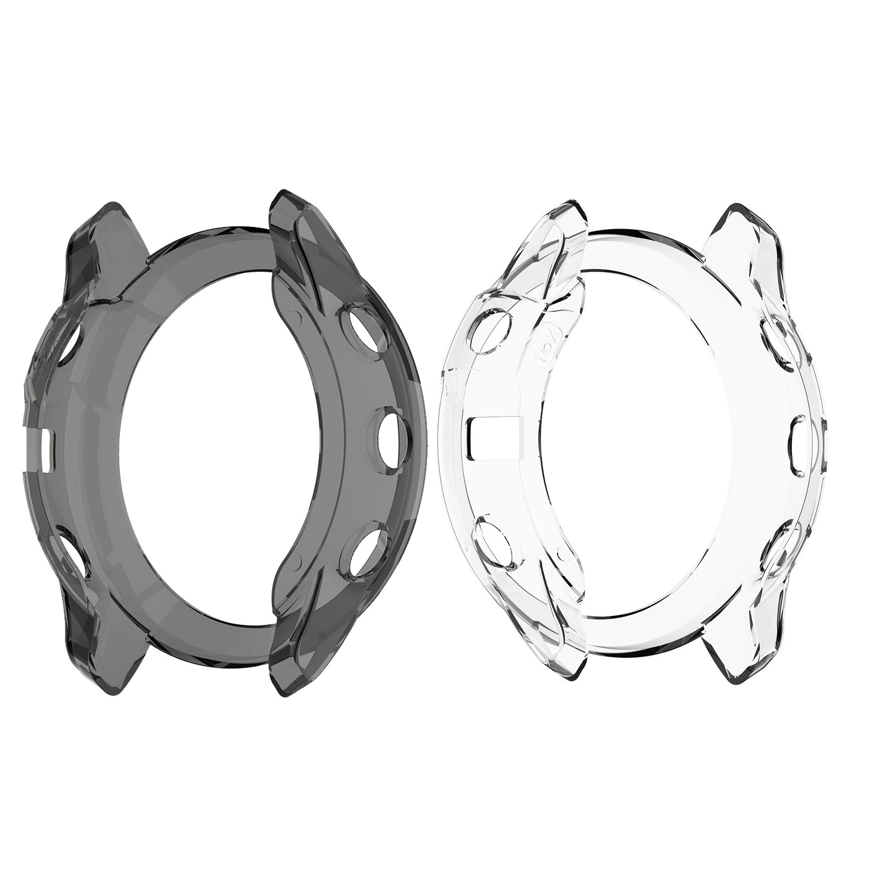 RuenTech Compatible with Garmin Fenix 6X Pro/Sapphire/Pro Solar Smartwatch Case - Protective Cover - Soft TPU Shell - Anti-Scratch - Protects During Everyday Use and Sports/Outdoor Activities