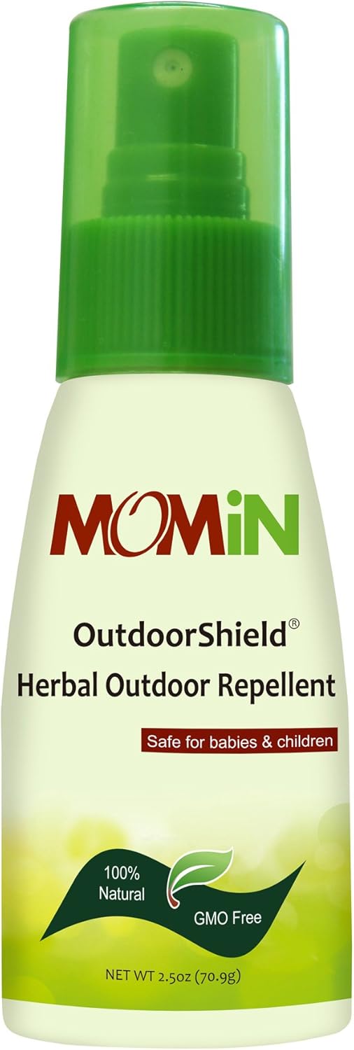 MOMiN Organic Herbal Mosquito Insect Repellent Spray, deetFree, Oil