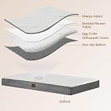 EHEYCIGA Orthopedic Extra Large Dog Bed 104x68x9cm White Removable Cover view 4
