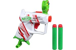 Nerf Elite 2.0 Jolly Dash Blaster, 2 Elite Darts, Pull to Prime, Winter Toy Foam Blaster for 8 Year Old Boys & Girls