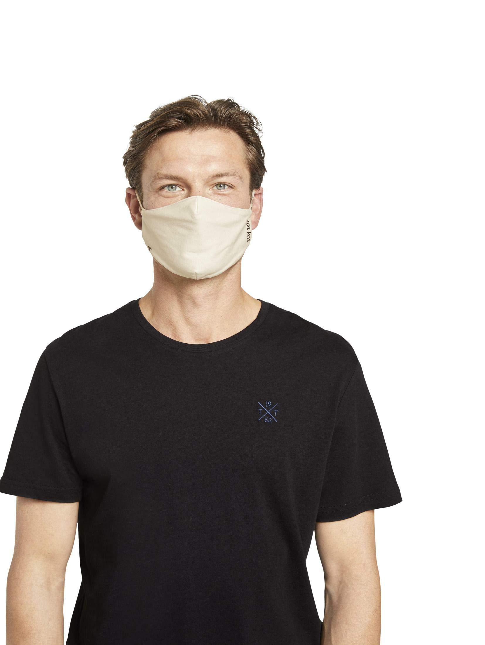 TOM TAILOR Men's fabric mask 1025197, 25345 - Soft Beige, ONESize