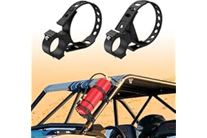 Bumbee UTV Fire Extinguisher Mount, Adjustable Quick Release Heavy Duty Fire Extinguisher Mounting Kit Fit 1" to 2" Roll Bar, Compatible with Polaris RZR Can Am X3 Kawasaki