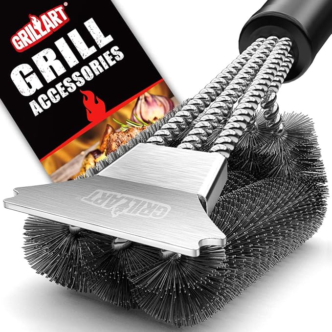 GRILLART Scraper Extra Strong BBQ Cleaner with Triple