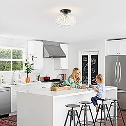 OYKYOHEI Semi Flush Mount Ceiling Light, Globe