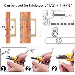Ravinte 20 Pack Solid 3 Inch Kitchen Square Cabinet