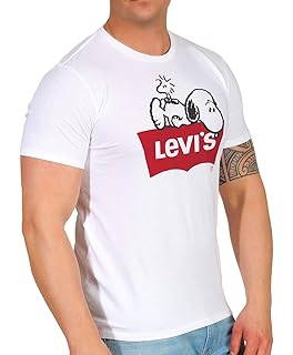 camiseta levis snoopy hombre