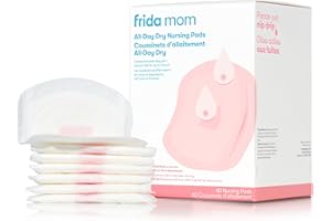 Frida Mom Nursing Pads, Disposable Nursing Pads with Ultra Absorbency, and Soft Texture, Breastfeeding Essentials, 60ct