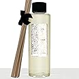 LOVSPA Baltic Amber Reed Diffuser Oil Refill with Replacement Reed Sticks | Rich Amber Resin, Sandalwood, Cedarwood, Teak and Vanilla Orchid, 4 oz | Made in The USA