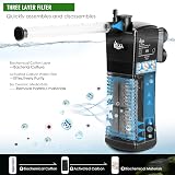 AQQA Internal 3 in 1 Submersible Aquarium Filter Pump 15-40L S view 3