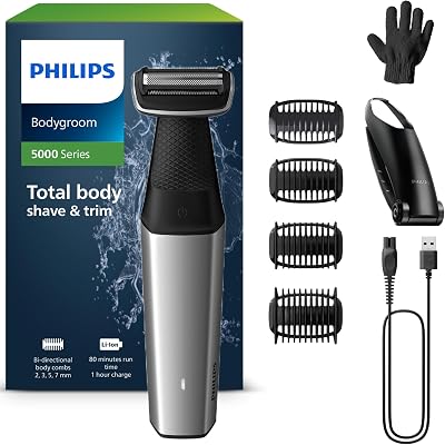 Philips Bodygroom Series 5000 BG5021/16 Showerproof Back Groomer 60 Min