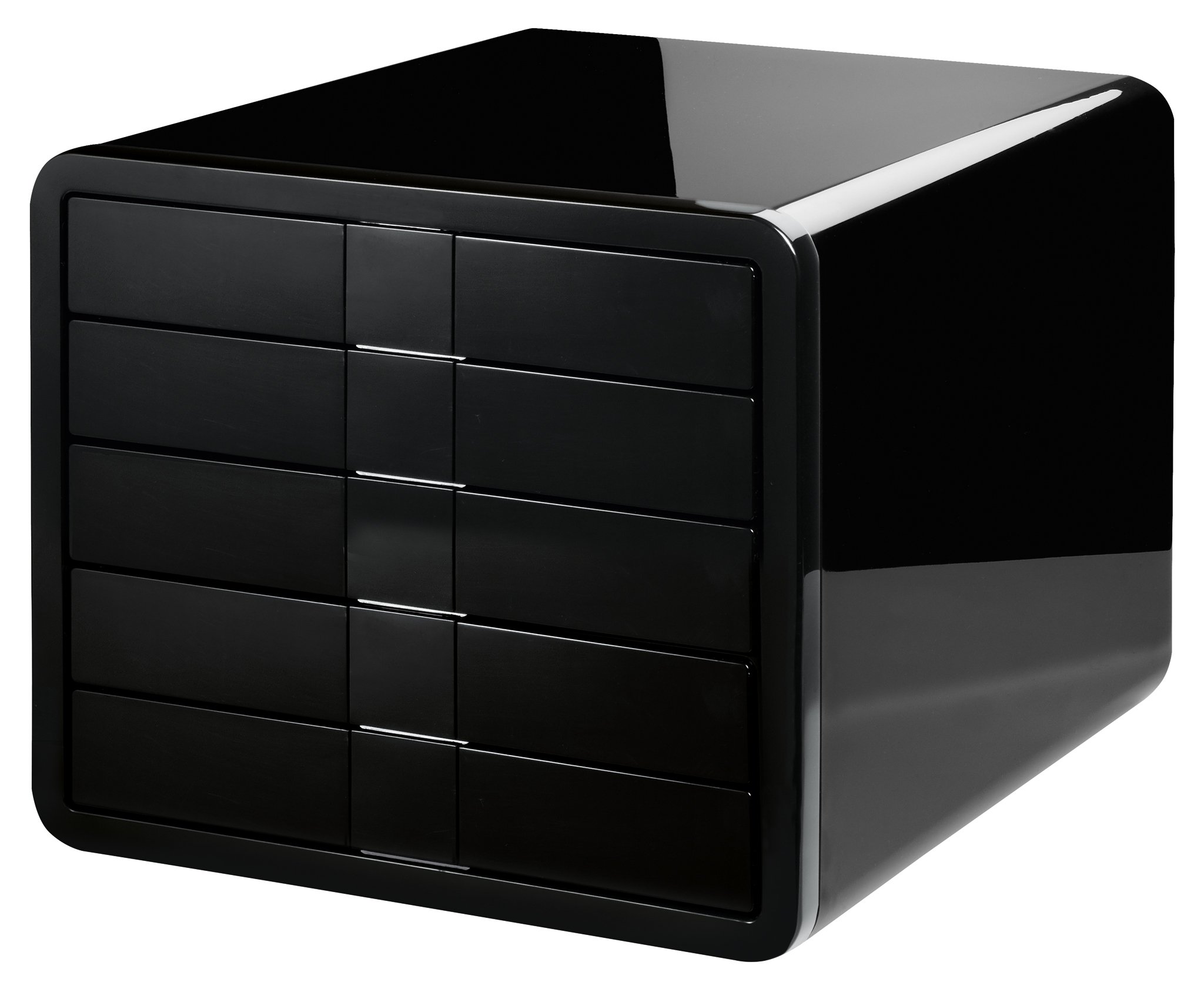 HAN 1551-13, i-Box Drawer Set. Innovative drawer set in premium quality honoured with Design Prizes. With 5 closed drawers, black