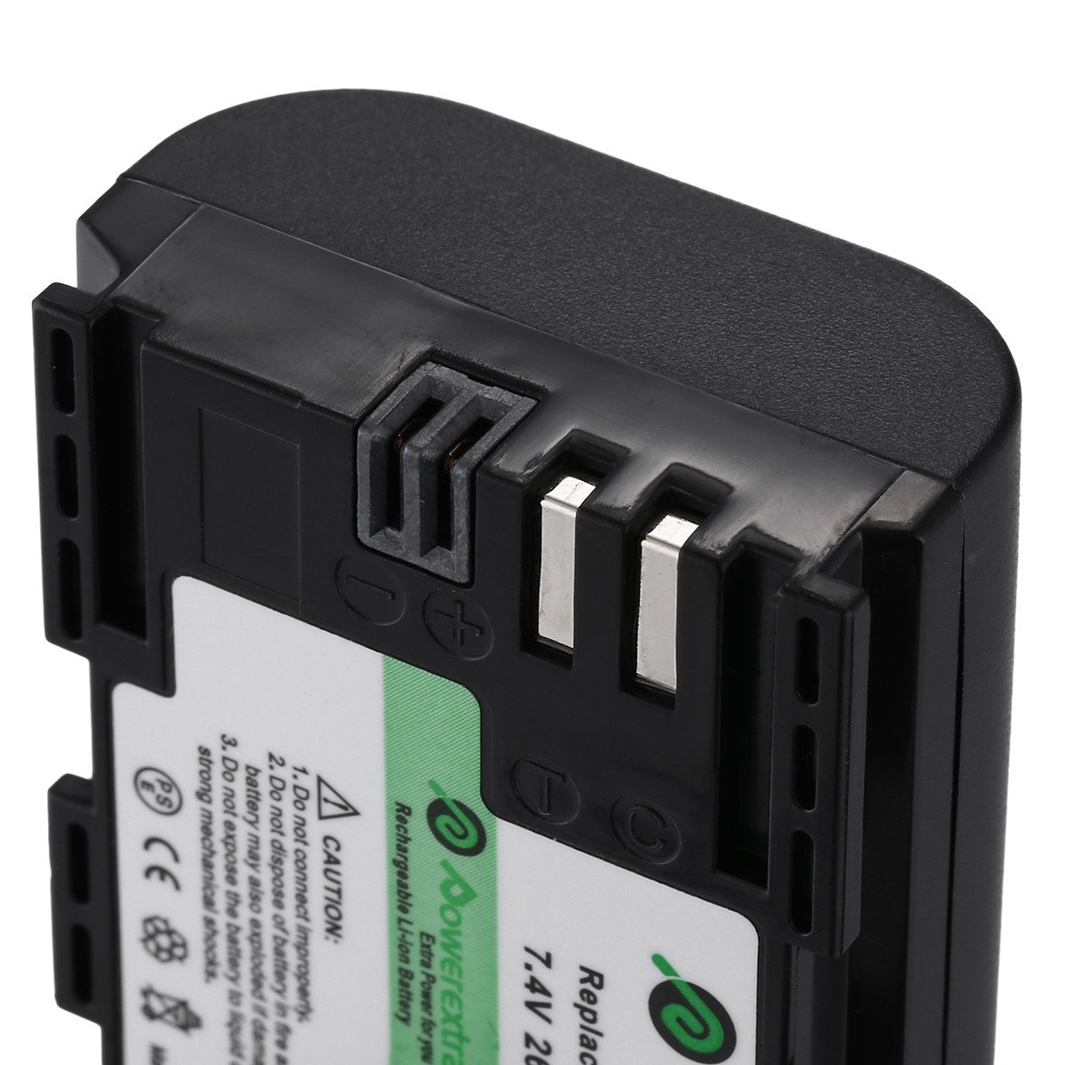 Powerextra 2 paquetes LP-E6 Reemplazo Batería Recargable con Cargador Para Canon 70D, 5D Mark II, 6D, 7D, 5D Mark III DSLR Cámaras