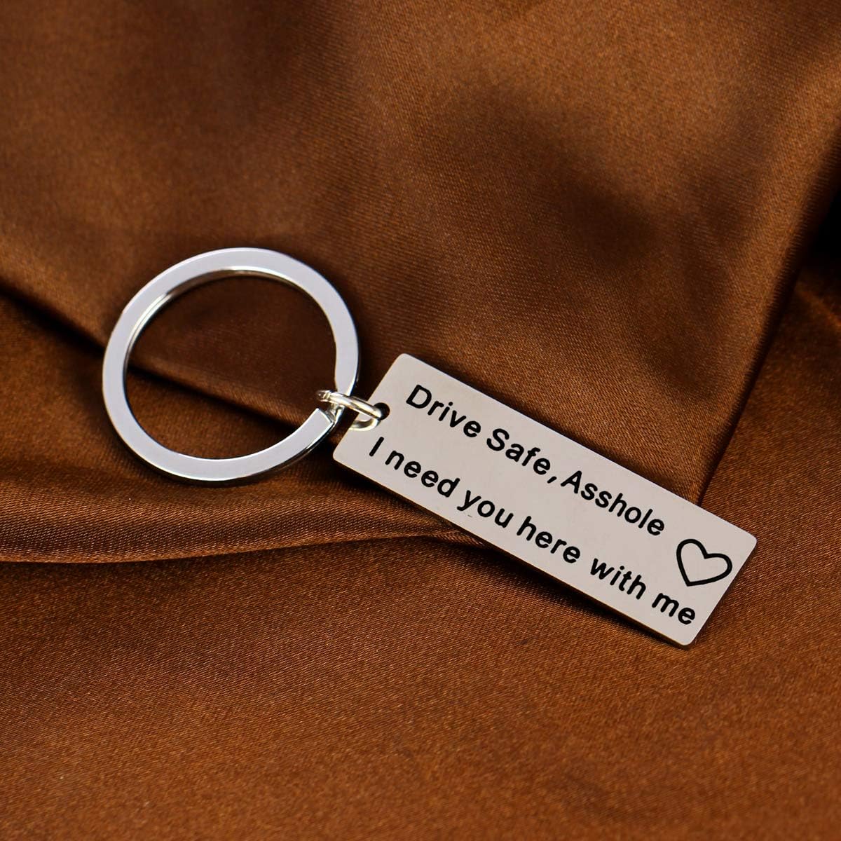 MADHAHEFU Drivers Gifts Drive Safe Keychain Jewellery For Men Gifts For Husband Boyfriend New Driver Keyring (drive safe) - Image 3