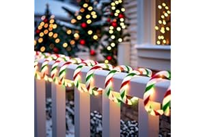 Vigdur Christmas Candy Cane Lights - 33FT LED Candy Cane Rope Lights Outdoor Waterproof Decorative Christmas Lights for Holiday Party Home Patio Indoor Xmas Decorations(360 LEDs)