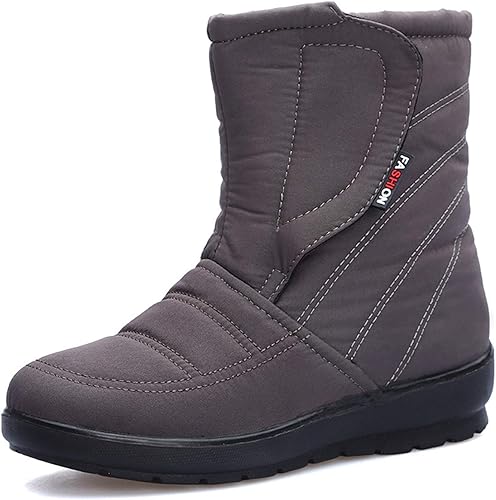 Amazon Xyzl スキーブーツ レディース スノーブーツ 防水 滑らない ベルクロ ボア付き 保温性 厚底 可愛い 歩きやすい オシャレ 安定感 痛くない クリスマス ハロウィン プレゼント 綿靴 悪天候 雪遊び ウインターブーツ Xyzl スノートレーニング