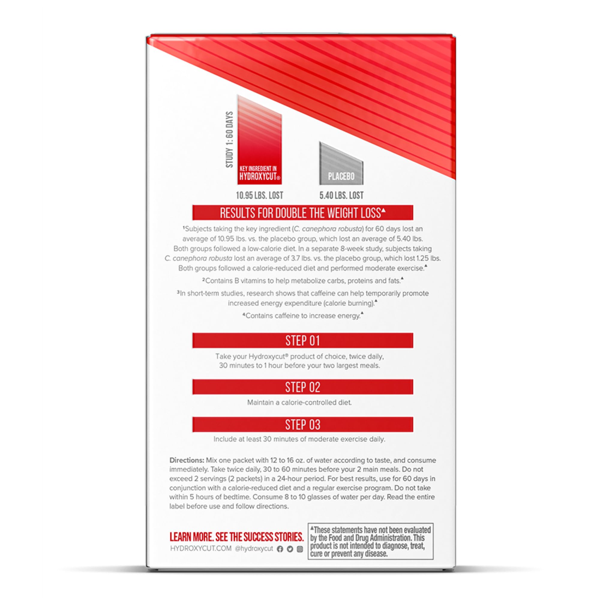 Hydroxycut Drink Mix, Wildberry Blast - 21 Travel-Size Packets - Zero Calories, Zero Sugar - Boost Metabolism, Burn Calories, Increase Energy - for Women & Men