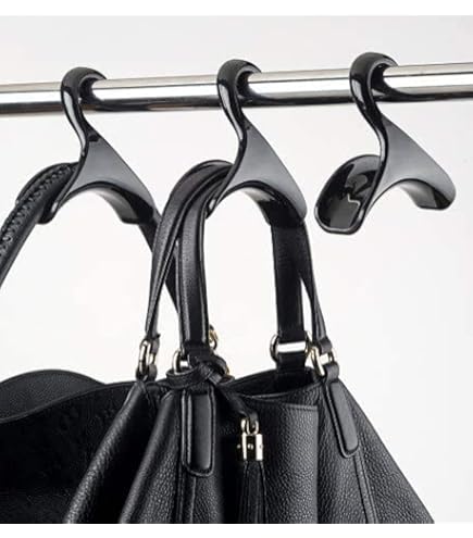 Famitree Acrylic Purse Hanger Set Of 3 - Closet Organizer For Handbags, Totes, Backpacks