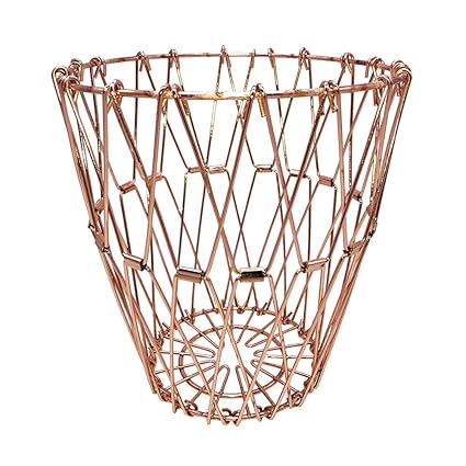 Metal Storage Basket Folding Multipurpose Mesh Wire Fruit Storage