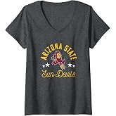 Womens Arizona State University Sun Devils Logo V-Neck T-Shirt