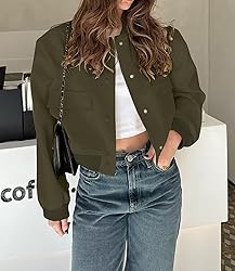 Modegal Women's Fall Varsity Bomber Jackets Long