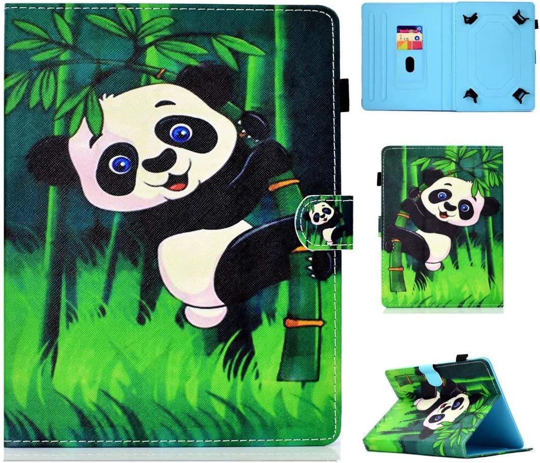 Universal Case for 8" Tablet, Leather Case Stand Cover with Card Slot for Fire HD 8,Huawei MediaPad T3 8",iPad Mini 4, Samsung Galaxy Tab S2 8.0, Lenovo Tab 4 8/Tab 2 A8-50 (Panda)