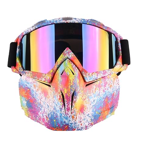 WEIZQ Taktische Maske, Airsoft Maske Gesichtsmaske Paintball Maske Face CS Maske Schutzmaske für Nerf