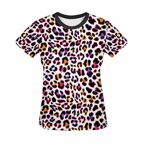 Light weight and soft fit multicolour leopard comfortable and breathable