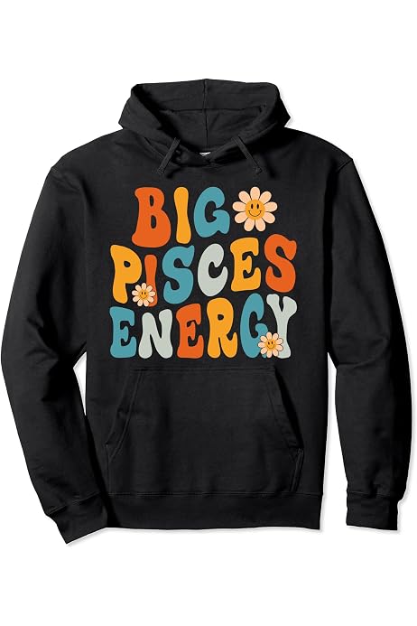 Amazon.com: Pisces Big Energy Retro Smile Flower Zodiac 