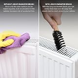 Joeji's Kitchen Radiator Cleaner Brush Long Thin Bristles Wooden Handle view 4