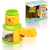 QuadPro Bug Catcher and Viewer for Kids Outdoor Toys Insect Magnifier Microscope Catching Kit Children Preschool STEM Toys fo