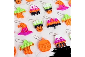 JDSTY 24 Pack Halloween Mini Fidget Sensory Pop Toys for Kids Boys Girls Halloween Party Favors Halloween Treat Bags Gifts
