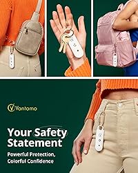 Vantamo Personal Alarm for Self Defense with Low