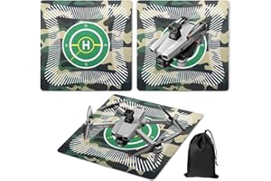 MCOKOE Universal Drone Landing Pad - Eco-Friendly & Foldable portable Ground Mat for DJI, Holy Stone, Potensic Drones Accessories (Fits All Models 19.7 * 19.7 IN) (Green)