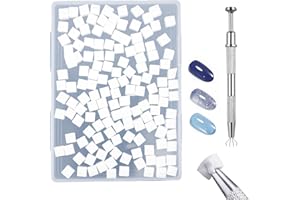 GASRONS Soft Nail Sponges（150PCS）, Reusable Nail sponges,Nail DIY sponges, Nail Art sponges, 1PCS Grabbing Pen and Nail Brush Professional Accessories Manicure Salon Supplies