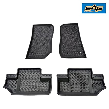 Amazon Com Eag 14 18 Jeep Wrangler Jk Floor Mats Liners 2