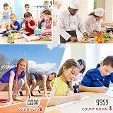 Kyzistn Digital Kitchen Timer 6 Pack Magnetic Countdown with Loud Alarm view 6