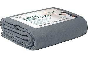 Avalon Home Canvas Drop Cloth for Painting 4x5 feet Pack of 1-8oz Painters Drop Cloths for Painting - All Purpose Canvas Tarps for Floor & Furniture Protection - Recycled Cotton Fabric