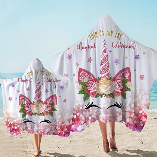 unicorn towel poncho