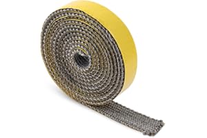 HOYDATE Wood Stove Replacement Gasket, 78.7 inch Self Adhesive Fiberglass Rope Fireplace Tape Seal Wood Stove Door Gasket for Woodburning Coal Stoves(1 Pack)