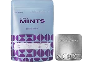 NOOZ Vitamin Mints - Immunity & Vitality - Refreshing Mint Flavor | Sugar-Free, Vitality-Boosting Supplements for Fatigue Reduction & Wellness - Non-GMO, 150 Mints Refill Bag