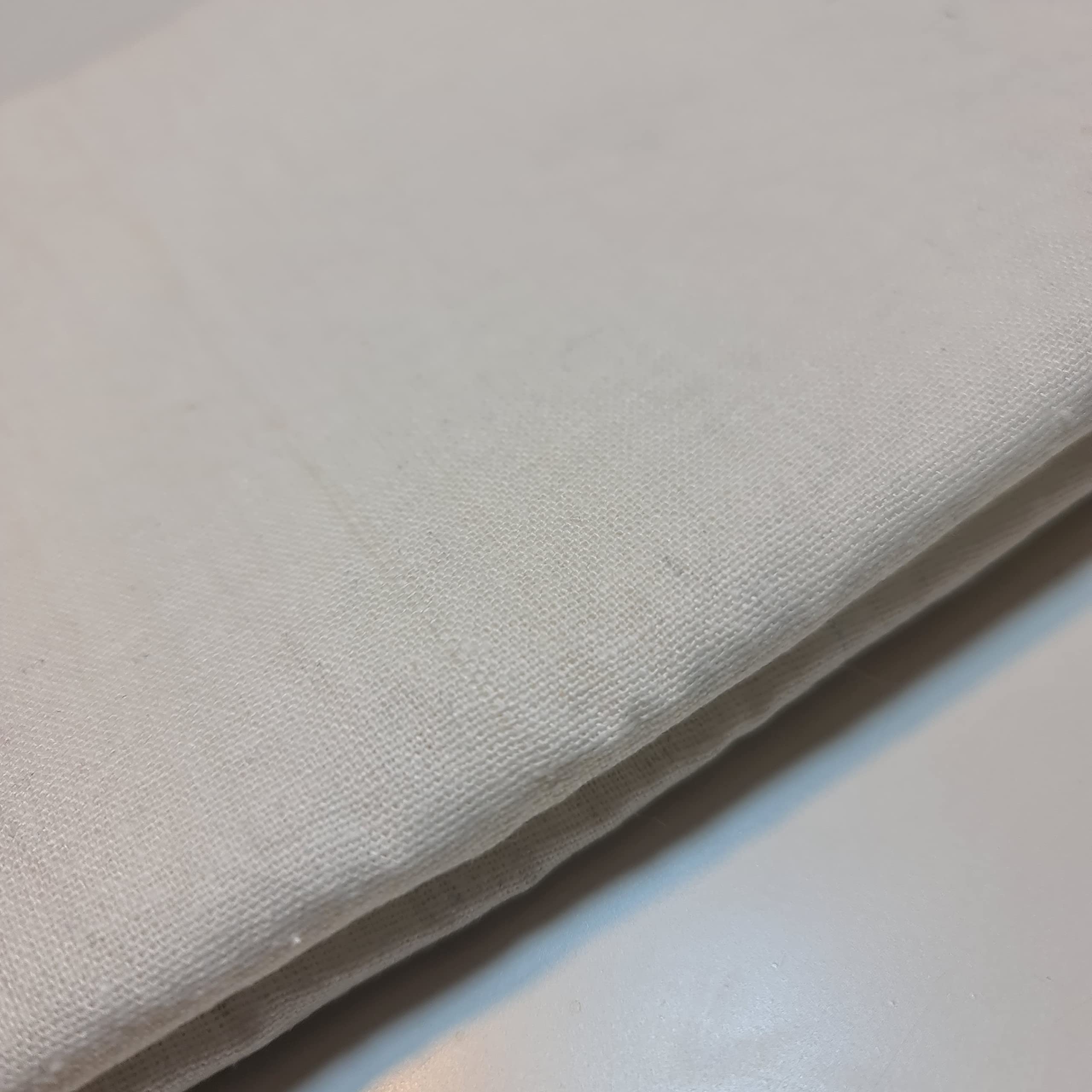 Cotton Calico Canvas Natural *New* 25 Color Craft Patchwork Fabric Material 58" (Ivory, 1 Meter)