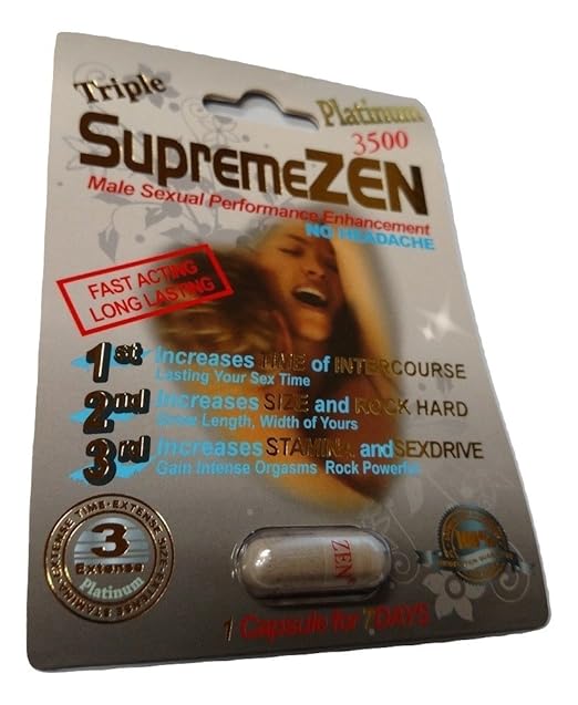 Amazon.com: Supreme Zen Platinum 3500 All Natural Capsules That Boost Libido Stamina Energy to give You TIME - Size - Stamina and Perform All Night Long!
