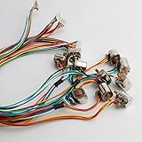 10PCS 4 Wire 2 Phase Mini stepper motor micro stepper motor D8xH9.2mm with cable and small output Copper gear