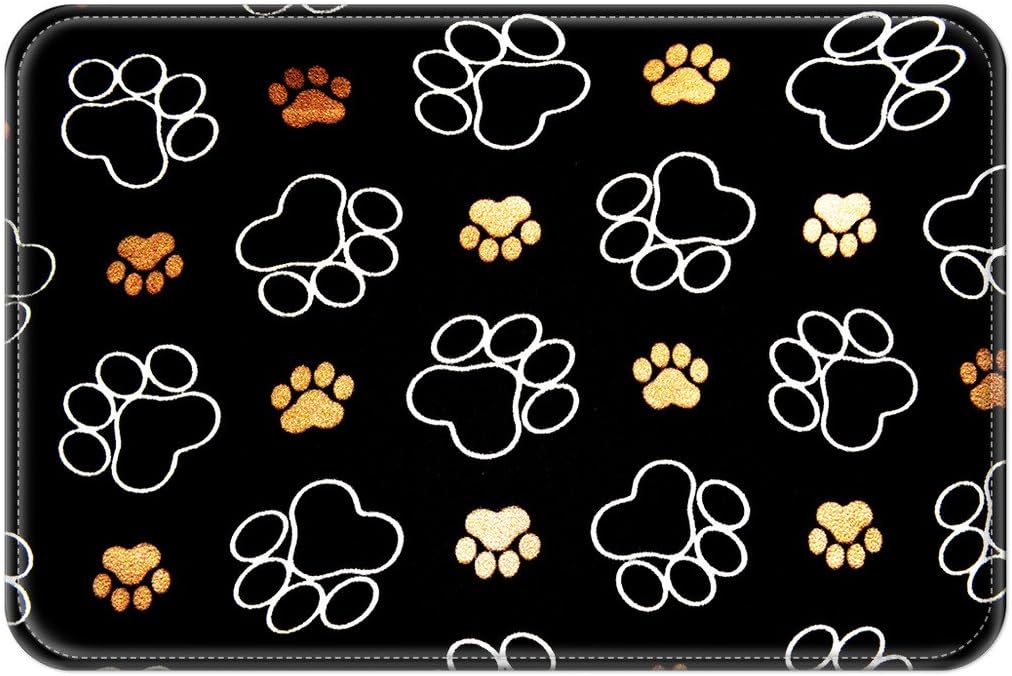 Violetpos Door Mat Dog Cat Paw Print Paws Door Mats Doormat for Indoor and Outdoor Use, 40 x 60 cm