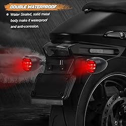 NTHREEAUTO Motorcycle Blinkers, Waterproof Aluminum