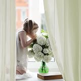 Deconovo Matcha Green Net Curtains Eyelet Voile 2 Panels 55 x 96 Inch view 3