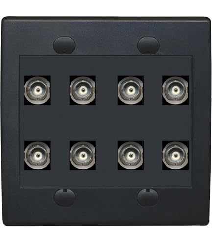 Riteav – Placca A Muro Bianca 6 Porte CAT6 Femmina-Femmina: Connessione Tool-less Per Rete LAN Ethernet, Viti Di Fissaggio Incluse