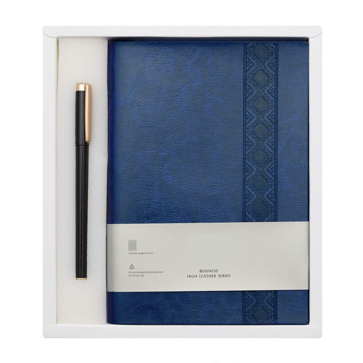 SADAN Thick Classic A5 Notebook with Pen - Vintage Travel Notebook and Pen - Journal Diary Business Daily Ideas Notepad - Christmas Birthday Gift Set for Girls Women Mum