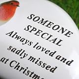 YöL Memorial Resin Pebble Grave Plaque with Poem for Outdoor Tribute view 3